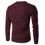 Winter Sweater Men Solid Color Sweaters Warm Casual Knitted Pullovers