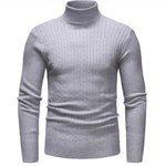 Winter High Neck Thick Warm Sweater Men Turtleneck Brand Mens Sweaters Slim Fit Pullover Men Knitwear Male Double Collar