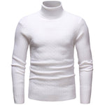 Winter High Neck Thick Warm Sweater Men Turtleneck Brand Mens Sweaters Slim Fit Pullover Men Knitwear Male Double Collar