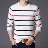 AIRGRACIAS 2019 New Sweater Men Fashion Brand Pullover Striped Slim Fit Knitred Woolen Autumn Casual Men Clothes pull hombre