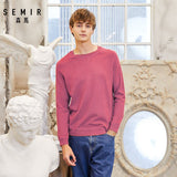 SEMIR New Brand Wool Sweater Men 2019 Autumn Fashion Long Sleeve Knitted Pullover Men Cashmere Sweater High Quality Clothes