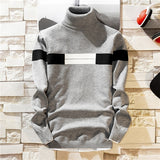 2020 Autumn New Men's Turtleneck Sweaters Pullover Male Solid Color Slim Fit Turtleneck Sweater Tops Knitted Pullovers M-3XL